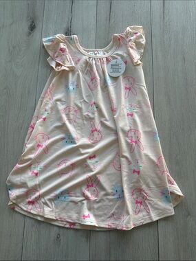 Dot Dot Smile Swing Dress with Cap Sleeves Bunnies and Cats 3/4 NWT